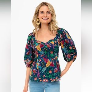 Farm Rio Parrot Blouse